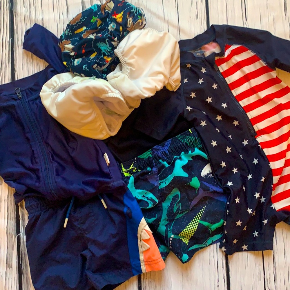 12-18m boys bathing suit bundle